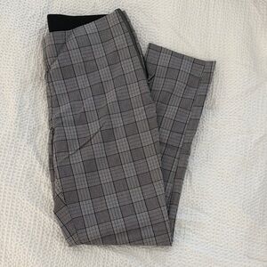 Women's Gray Plaid Pants